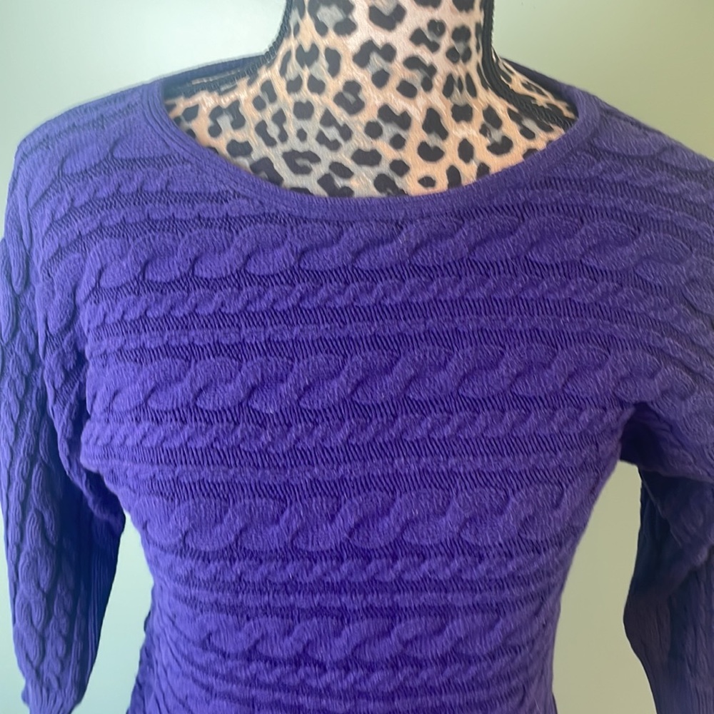 Banana republic, purple sweater, small - Picture 2 of 4
